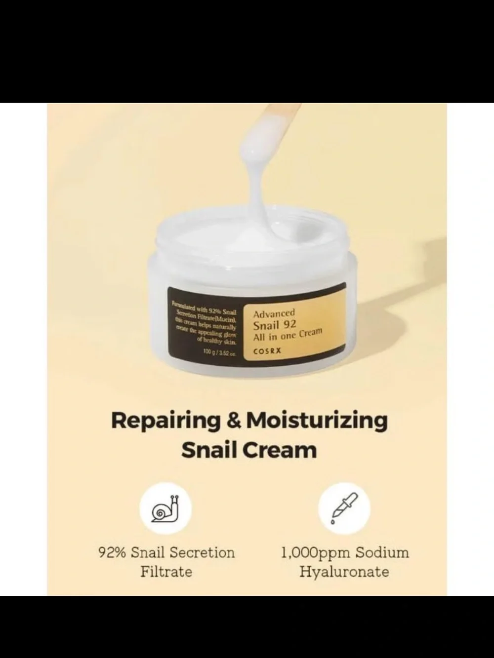 COSRX Advanced Snail 92 All In One Cream (3.52 oz /100 g)